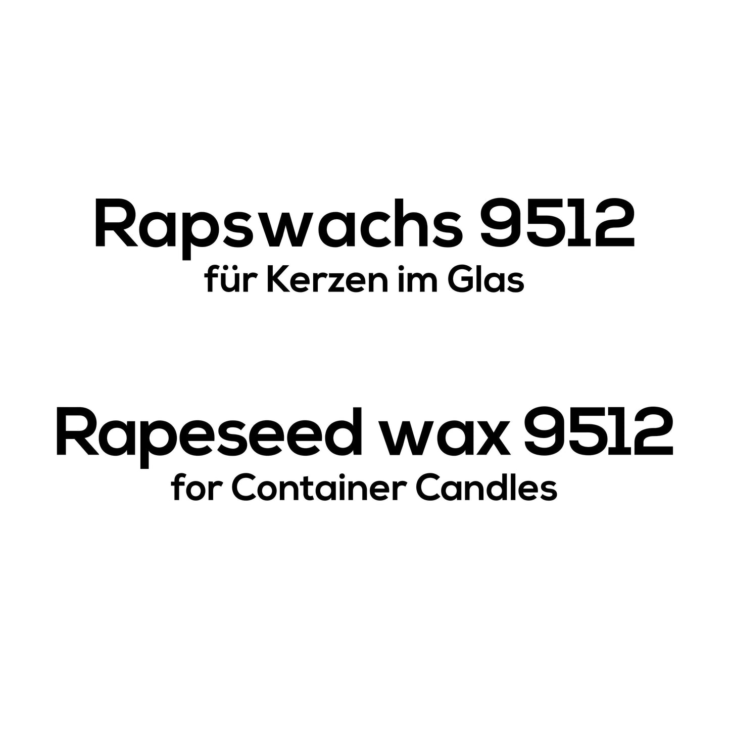 Rapswachs 9512 für Kerzen im Glas